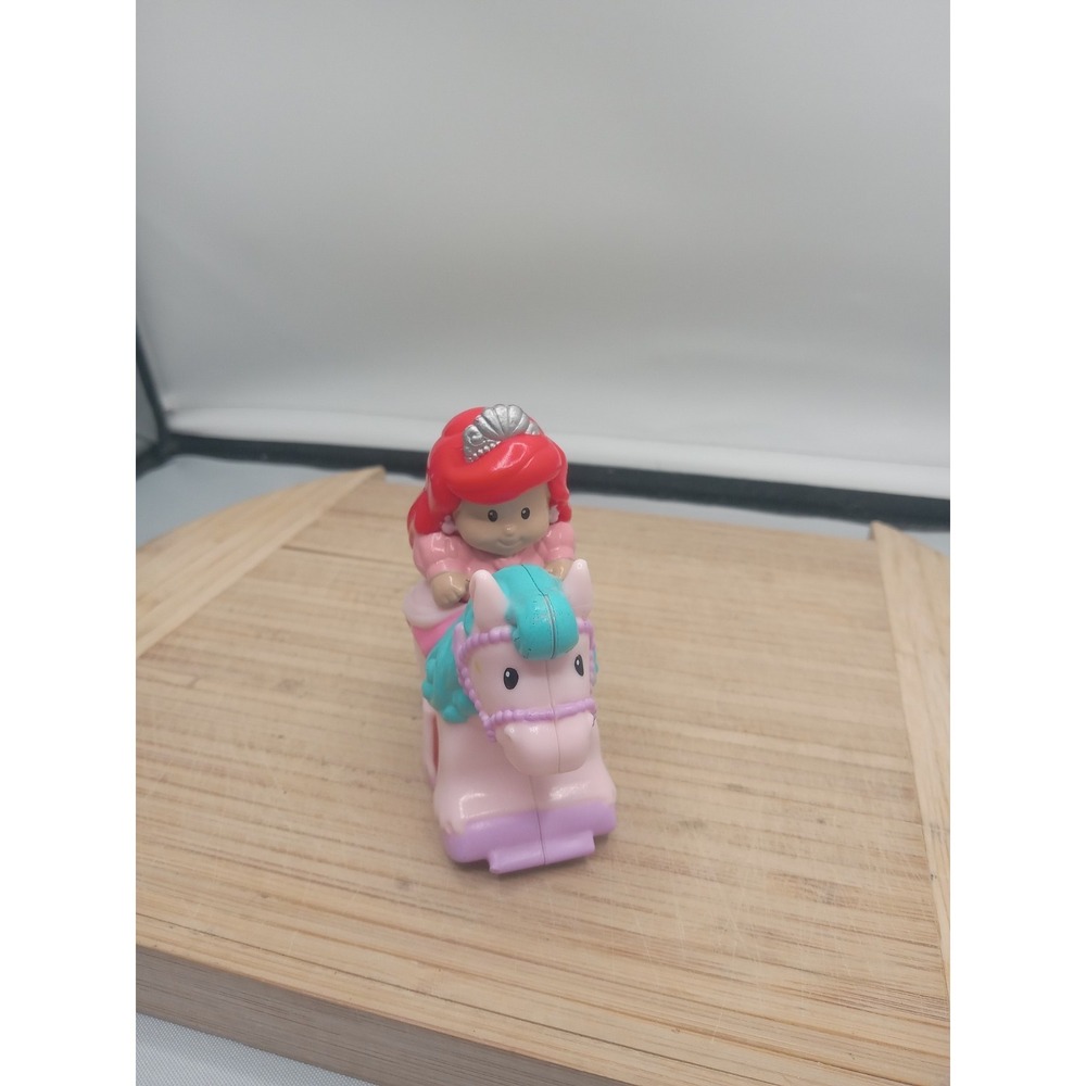 Little People Klip Klop Disney Princess Ariel Little Mermaid Pink Blue Horse - Picture 10 of 10